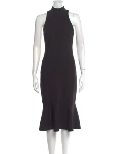 Pre-owned Likely Turtleneck Midi Length Dress W/ Tags In Gray