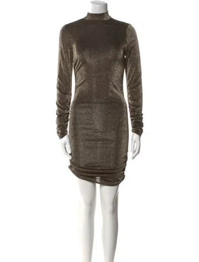 Pre-owned Likely Turtleneck Mini Dress In Multi