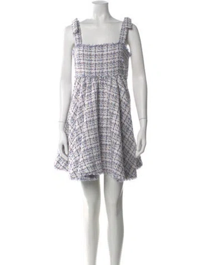 Pre-owned Likely Tweed Pattern Mini Dress