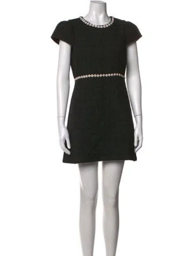 Pre-owned Likely Tweed Pattern Mini Dress W/ Tags In Black