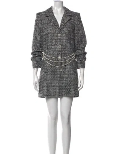 Pre-owned Likely Tweed Pattern Mini Dress W/ Tags In Black