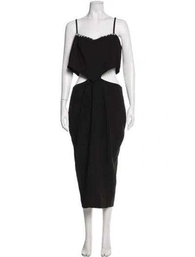 Pre-owned Likely V-neck Knee-length Dress W/ Tags In Black