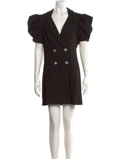 Pre-owned Likely V-neck Mini Dress In Black