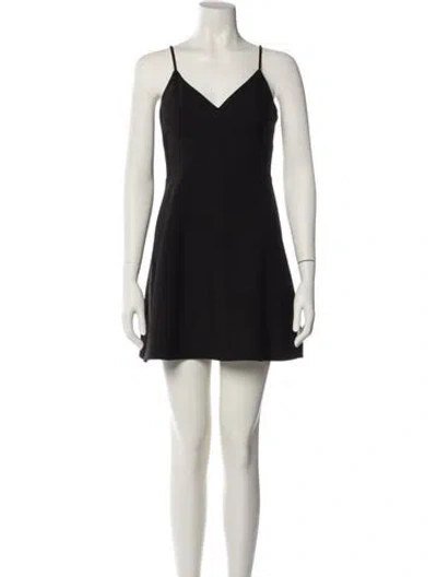 Pre-owned Likely V-neck Mini Dress In Blue