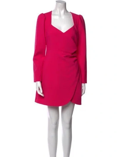 Pre-owned Likely V-neck Mini Dress In Pink