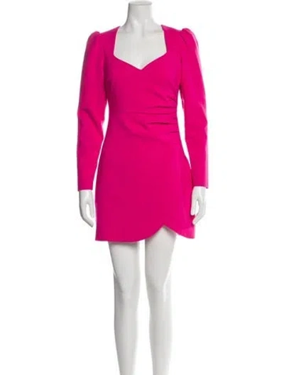 Pre-owned Likely V-neck Mini Dress In Pink