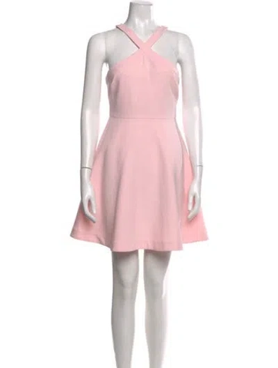 Pre-owned Likely V-neck Mini Dress In Pink