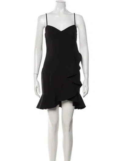 Pre-owned Likely V-neck Mini Dress W/ Tags In Black