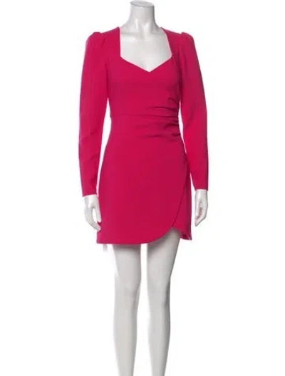 Pre-owned Likely V-neck Mini Dress W/ Tags In Pink
