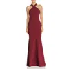 Likely Willa Womens Crossover Mermaid Halter Dress In Red