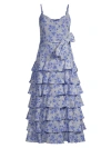 LIKELY WOMEN'S ARIELLA FLORAL TIERED MIDI DRESS
