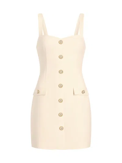 Likely Women's Brooks Pearl Button Minidress In Nude