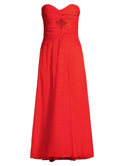 Likely Women's Clea Cut-out Midi-dress In Cherry Tomato