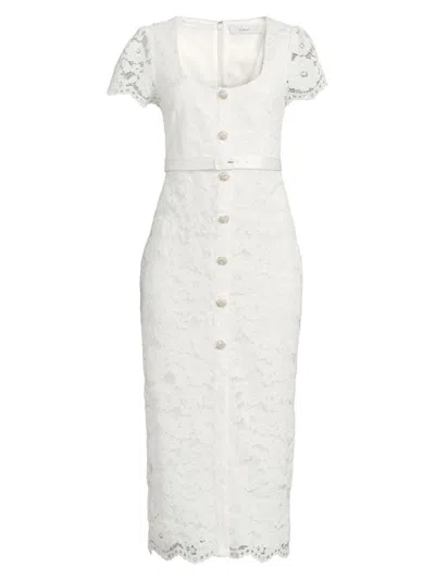 Likely Women's Drop 7 Dilana Guipure Lace Midi-dress In White