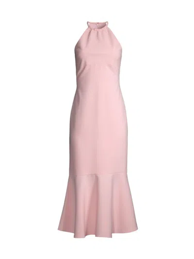 Likely Women's Gabi Halterneck Midi-dress In Rose Shadow
