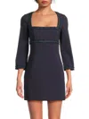 Likely Women's Marlou Embellished Trim Minidress In Black