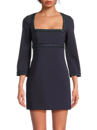 Likely Women's Marlou Embellished Trim Minidress In Black