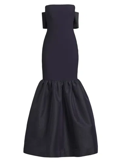 Likely Women's Morgette Bow-detailed Strapless Mermaid Gown In Blue
