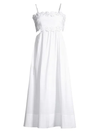 Likely Women's Priscilla Cotton-blend Midi-dress In White