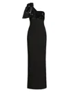 Likely Rora Sequin Bow Gown In Black