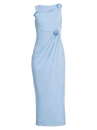 Likely Women's Teighan Rosette Midi-dress In Blue