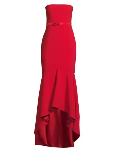Likely Women's Yvette Bow-detail Strapless Gown In Red
