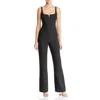 Likely Womens V-neck Sleeveless Jumpsuit In Black