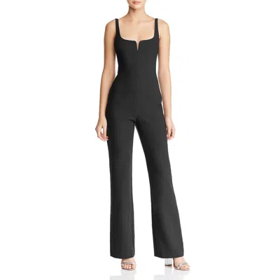 Likely Womens V-neck Sleeveless Jumpsuit In Black