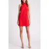 Likely Yelena Rosette Detail Cocktail Minidress In Scarlet