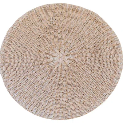 Likha Abaca Round Placemats, Set Of 2 In Brown