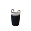 Likha Black Handwoven Vase Basket