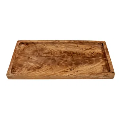 Likha Brown Acacia Rectangle Serving Tray