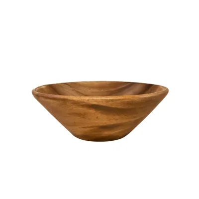 Likha Brown Acacia Wooden Ramen Bowl