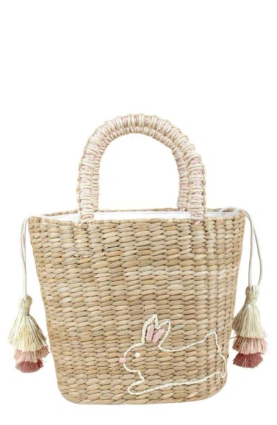 Likha Bunny Embroidered Tote Bag In Brown