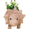 Likha Dinosaur Coco Coir Planters In Brown