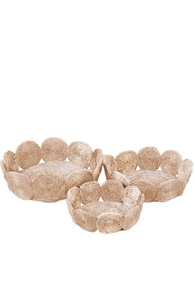Likha Fruit Basket Circles, Set Of 3 In Neutral