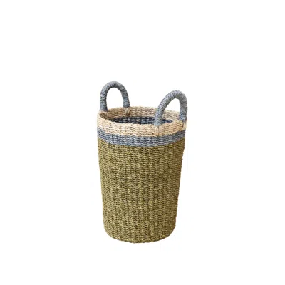 Likha Green Olive Handwoven Vase Basket