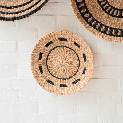 Likha Large Black Round Wall Baskets