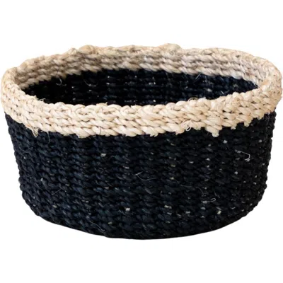 Likha Mini Trinket Basket In Black