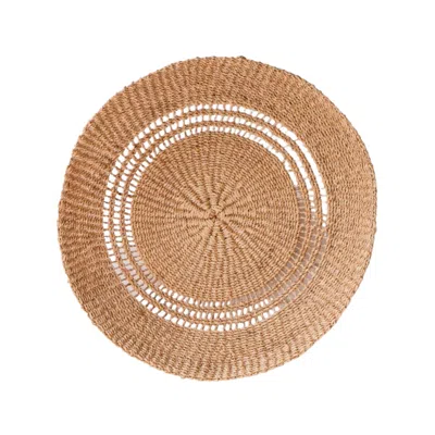 Likha Neutrals Large Open Weave Wall Baskets - Woven Wall Baskets In Brown