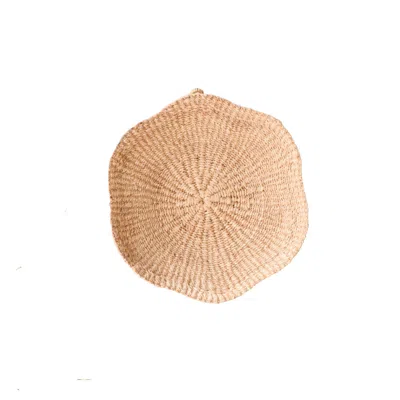 Likha Neutrals Medium Scallop Wall Baskets In Brown