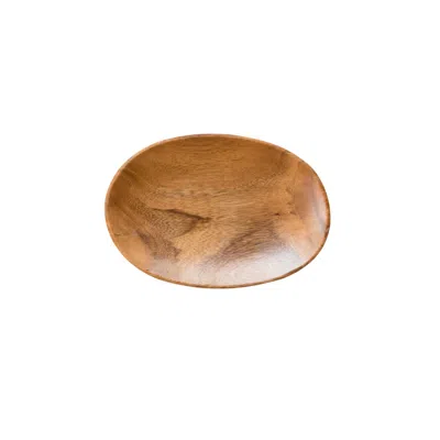 Likha Neutrals Set Of Two, Acacia Nine Inch Oval Wood Dish - Wooden Tray