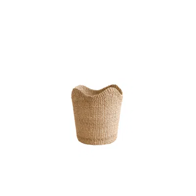 Likha Neutrals Small Natural Scallop Tabletop Basket