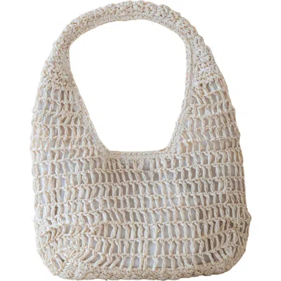 Likha Raffia Hobo Bag In Purple