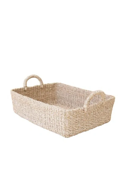 Likha Rectangle Tray With Handles In Neutral