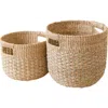 Likha Round Bottom Basket, Set Of 2 In Brown