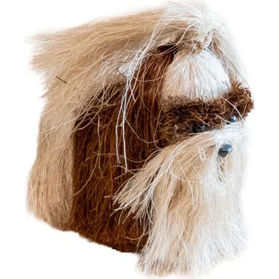 Likha Shih Tzu Handwoven Ornament In Multi