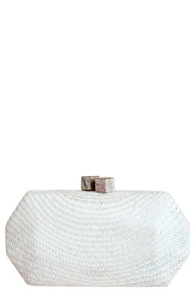 Likha Solid Octagon Clutch In Brown