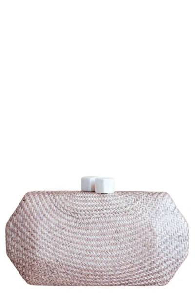 Likha Solid Octagon Clutch In Pink