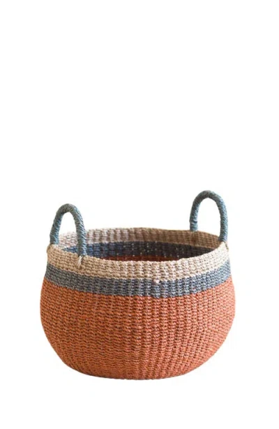 Likha Tabletop Bulge Basket In Brown
